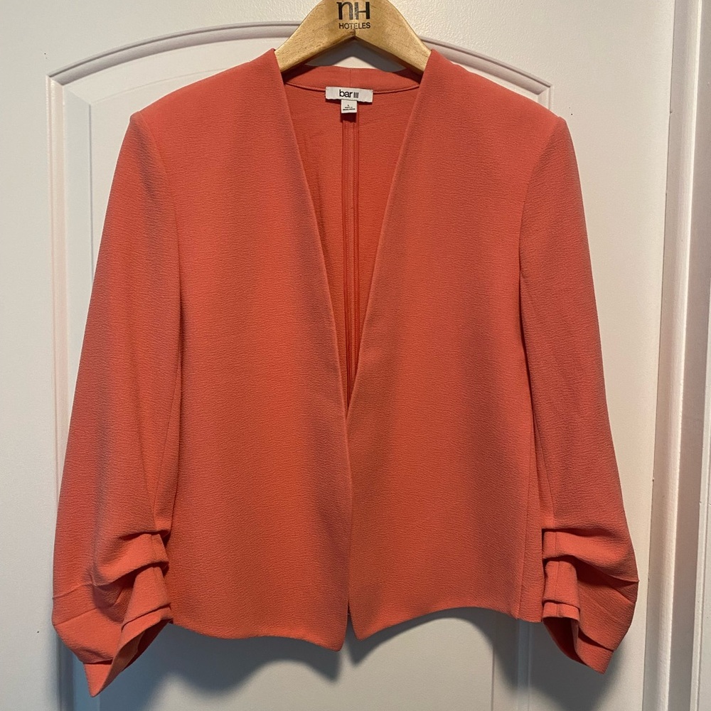 Bar III Pink (salmon) Blazer/Suit Jacket